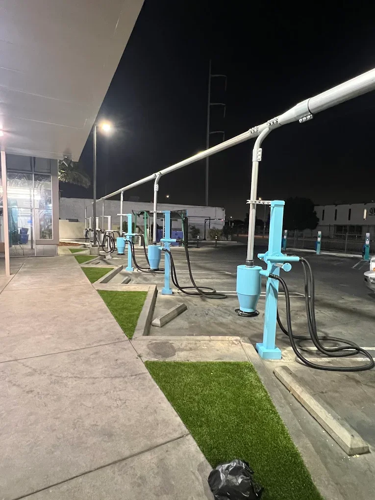 Job site equipment, night shot